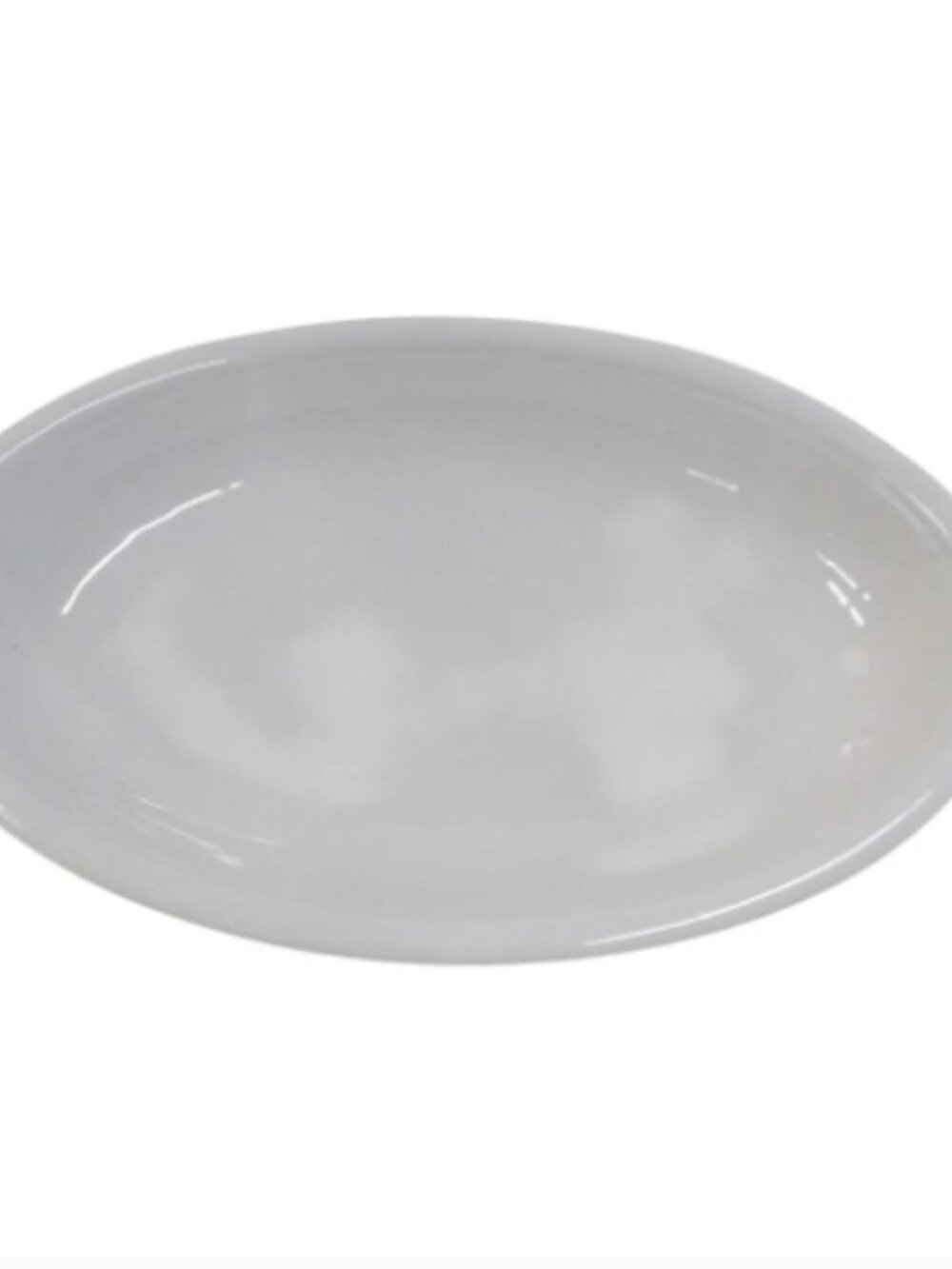 MCM Dansk White Ceramic Oval Serving Platter Made in Italy 16" Minimalist